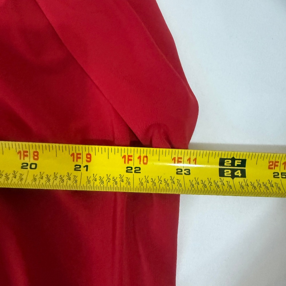 Blooms in the City Red Twist Front High‎ Low Sleeveless Knit Dress Small - Picture 9 of 11
